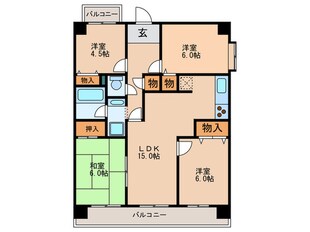 ダイナスティ与力の物件間取画像